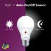 Philips LED Dusk-To-Dawn Outdoor A19 Light Bulb, Flicker-Free, 800 Lumen, Soft White Light (2700K), 8W=60W, E26 Base, 3-Pack view 3