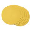 DII Classic Woven Tabletop Collection, Indoor/Outdoor Placemat Set, Round, 15" Diameter, Yellow, 6 Piece view 1