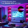 Muzata 5Pack 3.3FT/1M LED Channel Aluminum U Shape Silver LED Strip Diffuser Channel with Milky White Cover Easy Installation U1SW WW 1M view 3
