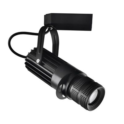 LUMINTURS 10W LED Track Picture Spot Downlight Focus Adjustable Zoom Lamp Fixture Light Compatible with Two Line Track(L Type) Warm white