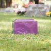 Amethyst Classic Cultured Marble by Mackenzie Vault for Silverlight Urns, Purple Cremation Urn for Ashes, Adult Sized, Ground Burial, Home Memorial, and Funeral Service view 3