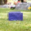 Cobalt Classic Cultured Marble by Mackenzie Vault for Silverlight Urns, Blue Cremation Urn for Ashes, Adult Sized, Ground Burial, Home Memorial, and Funeral Service view 2