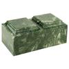 Silverlight Urns Emerald Cultured Marble Cremation Urn for Two - Green, Companion Sized for Human Ashes, Ground Burial, Funeral Home Memorial view 1