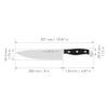 HENCKELS Statement Razor-Sharp 8-inch Chef Knife, German Engineered Informed by 100+ Years of Mastery, Black/Stainless Steel view 2