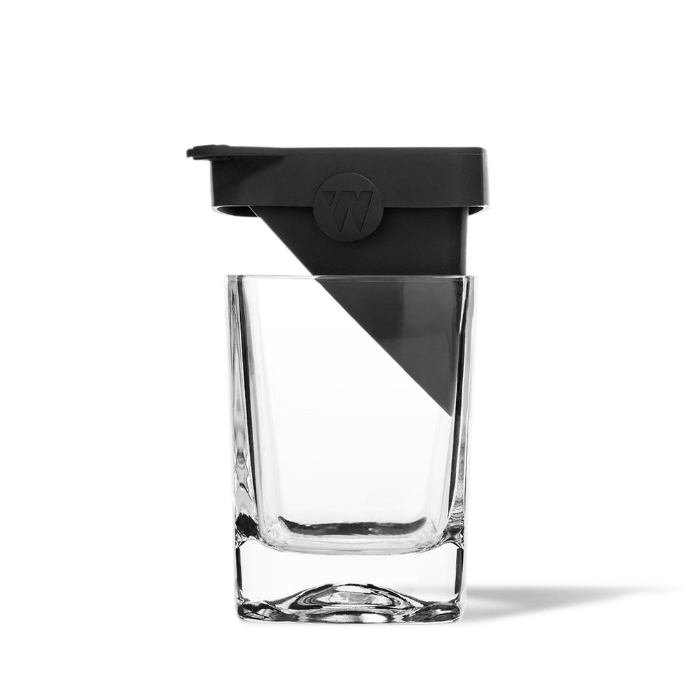 Corkcicle Whiskey Wedge - Premium Old Fashioned Glass with Silicone Ice Mold - For Bourbon, Scotch, & Spirits - Great Gift for Dad - Perfect for the Holidays - 9 oz