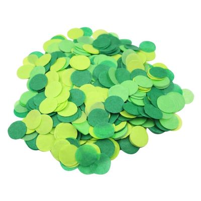 Mybbshower Green Paper Confetti Beach Jungle Birthday Party Decorations Spring Wedding Table Scatter for Baby Shower 1 inch 5000 Pieces
