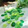Mybbshower Green Paper Confetti Beach Jungle Birthday Party Decorations Spring Wedding Table Scatter for Baby Shower 1 inch 5000 Pieces view 4