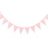 ZOOYOO 20 Feet Pink Glitter Pennant Banner, Paper Triangle Flags Bunting for Baby Birthday Party, Wedding Decor, Baby Shower, 30pcs Flags, Pack of 1 view 1