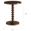 Acme Acton Round Wooden End Table in Walnut view 3