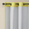 Intelligent Design Yellow in Grey Chevron Printed Curtains for Living Room or Bedroom, Modern Contemporary Grommet Room Darkening Curtains, 42x84, 2-panel pack view 4