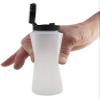 Pinnacle Mercantile Easy Squeeze Plastic Condiment Bottles with Black Flip Top Cap 8 oz Empty Set 6 view 2