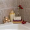 Aira Soap Saver - Dish & Holder Accessory - BPA Free Shower & Bath Holder - Drains Water, Circulates Air, Extends Life - Easy to Clean, Fits All Dish Sets - Sage Double Pack view 3