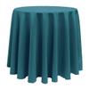 Ultimate Textile 90in Round Tablecloth - Polyester Table Cover with Seamless Design, Machine Washable, Stain & Wrinkle Resistant for Weddings - Teal, 1 Pack view 1
