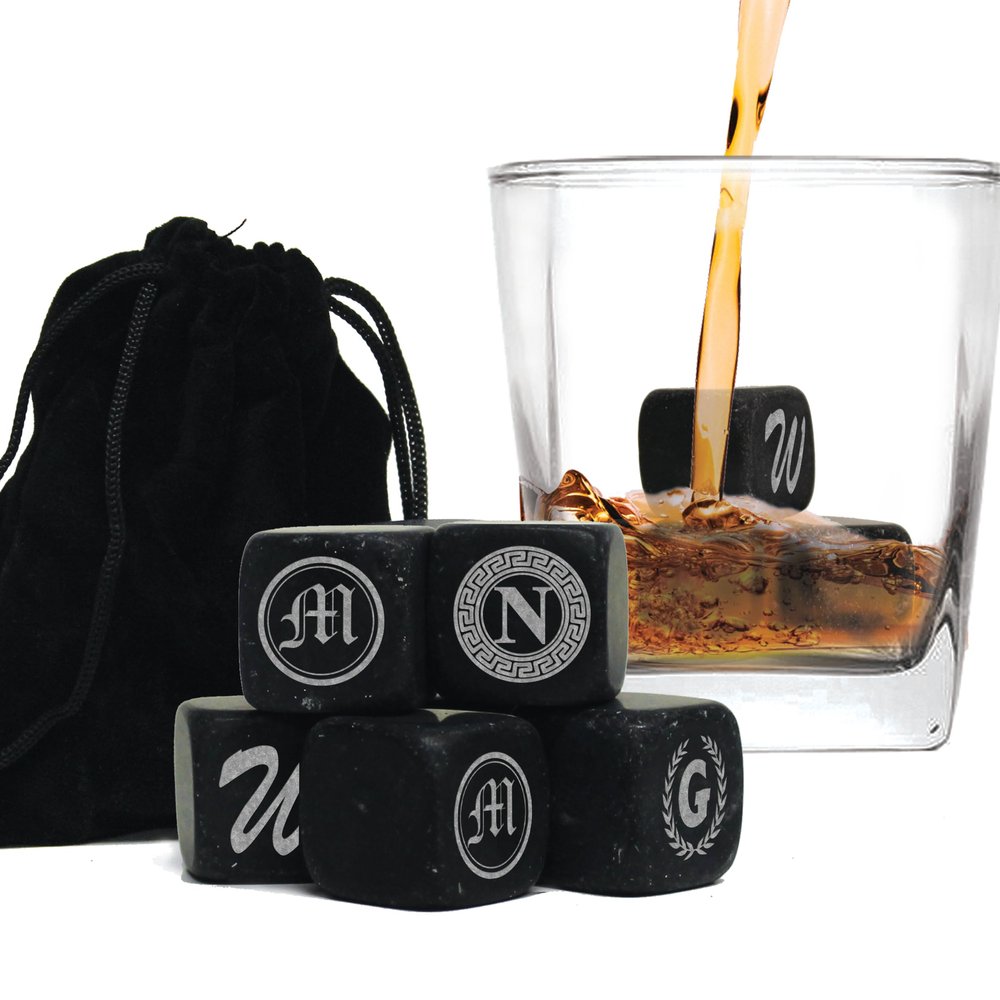 My Personal Memories Personalized Whiskey Stones - Custom Engraved Groomsmen - Set of 9