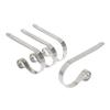 Haute Decor The Original MantleClip Stocking Holder- 4 Pack (Silver) - Hang Christmas Stockings Safely and Securely from Mantels Up to 3 Inches Thick view 1