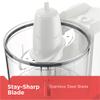 BLACK+DECKER HC150W 1.5-Cup Electric Food Chopper, White, 1.5_cup view 3