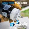 Spyder 600027 Rapid Core Eject Tungsten Carbide Hole Saw, 2-3/8" view 2