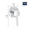 Grohe 29108001 Concetto Diverter Trim, Starlight Chrome view 3