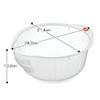 Inomata Plastic Japanese Rice Washing Bowl with Strainer, 2 quart view 2