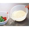Inomata Plastic Japanese Rice Washing Bowl with Strainer, 2 quart view 3