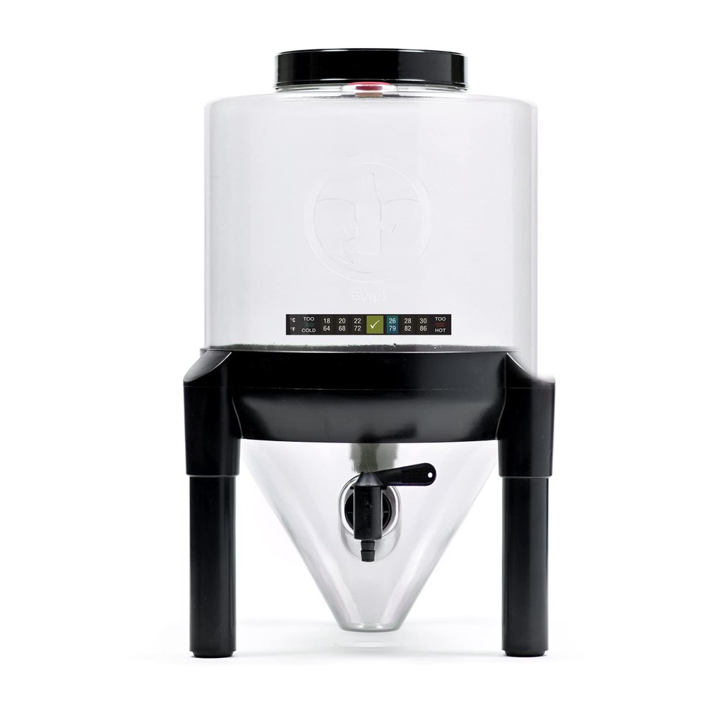 BrewDemon Conical Fermenting System - NO AIRLOCK OR SIPHON REQUIRED - Made of BPA FREE Food Grade Plastic that imparts zero unwanted flavors into your Brew!