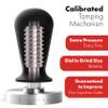 LuxHaus Espresso Tamper - 51mm Calibrated Coffee Tamper for Espresso Machine with Spring Loaded 100% Flat Stainless Steel Base view 3