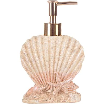 Creative Beach Shells European Style Hand Soap Liquid Bottles Resin Shampoo Dispenser (Shell)