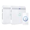 AVANTEK Wireless Doorbell, D-3W Waterproof Door Chime Kit Operating at over 1300 Feet with 2 Plug-In Receivers, 52 Melodies, CD Quality Sound and LED Flash view 1