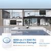 AVANTEK Wireless Doorbell, D-3W Waterproof Door Chime Kit Operating at over 1300 Feet with 2 Plug-In Receivers, 52 Melodies, CD Quality Sound and LED Flash view 3