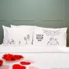 BoldLoft Grow Old with You Couple Pillowcases - Gifts for Couples, 2 Year Anniversary, Engagement, Wedding, Dating, Romantic Gifts for Him, Her, Boyfriend, Girlfriend, Wife, Husband view 2