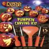 Pumpkin Masters Pumpkin Carving Kit, Halloween Carving Kit, Includes 3 Saws, 1 Scoop, 1 Poker, 1 Pattern book with 10 Patterns view 2