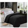 Super Soft Goose Down 1pc Solid Alternative Comforter, Queen, Black view 1
