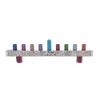 Yair Emanuel Anodized and Hammered Strip Menorah - Multicolor view 1