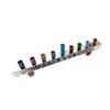 Yair Emanuel Anodized and Hammered Strip Menorah - Multicolor view 3