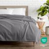 Bare Home Polar Fleece Blanket - King - Grey - Warm & Cozy - Premium Fleece - Throw for Bed, Sofa, Camping, Travel and Cold Nights - Lightweight Blanket (King, Grey) view 2