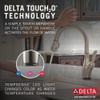 Delta Leland Brushed Nickel Touch Kitchen Faucet with Pull Down Sprayer, Traditional Single Hole Touch On Kitchen Sink Faucet, Single Handle, SpotShield Stainless 9178T-SP-DST view 3