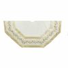 Kurt Adler TS0186 54" Ivory Treeskirt with Gold Pinecones view 2