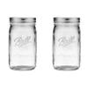 Ball Quart (32oz) Jar with Silver Lid, Wide Mouth, Set of 2 view 1