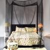 Goplus Mosquito Net, 4 Corner Post Bed Canopy, Quick and Easy Installation for King Size Beds Large Queen Size Bed Curtain (Black) view 3
