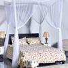 Goplus Mosquito Net, 4 Corner Post Bed Canopy, Quick and Easy Installation for King Size Beds Large Queen Size Bed Curtain (White) view 4