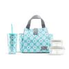 Fit & Fresh Lunch Bag For Women, Insulated Womens Lunch Bag For Work, Leakproof & Stain-Resistant Large Lunch Box For Women With Containers and Matching Tumbler, Snap Closure Westport Bag Aqua view 1
