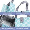 Fit & Fresh Lunch Bag For Women, Insulated Womens Lunch Bag For Work, Leakproof & Stain-Resistant Large Lunch Box For Women With Containers and Matching Tumbler, Snap Closure Westport Bag Aqua view 3