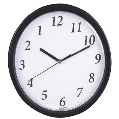 RINCO 9" Backwards Running Funny Joke Wall Clock