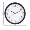 RINCO 9" Backwards Running Funny Joke Wall Clock view 2