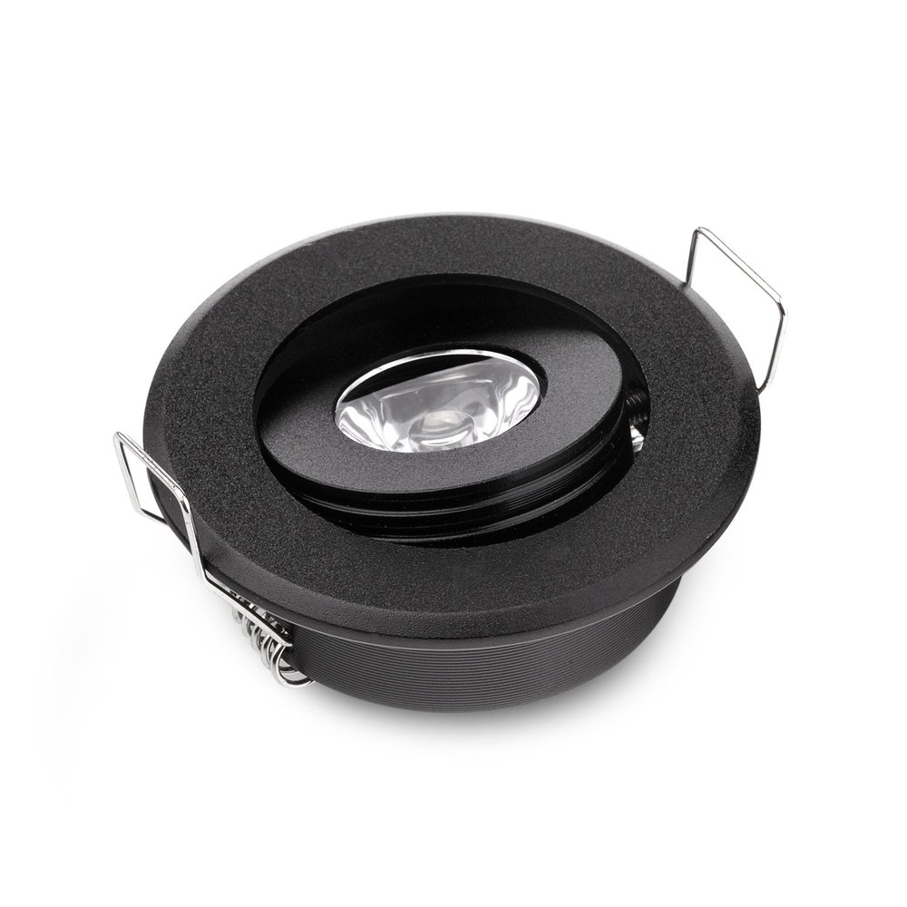 JOYINLED Pack of 10 Mini 3W Mini LED Spot Light Black Recessed Led Ceiling Light for Home Cabinet Closet
