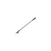 Rocky Mountain Goods Deluxe 27" Long Fireplace Poker - Single Piece Rod - Rust Resistant Black Finish - Heavy Duty Wrought Iron Steel - Decorative Look and Finish - Multi Use Tip - Indoor/Outdoor Use view 1