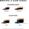 Nespresso Vertuo Coffee and Espresso Maker by Breville, Chrome view 2