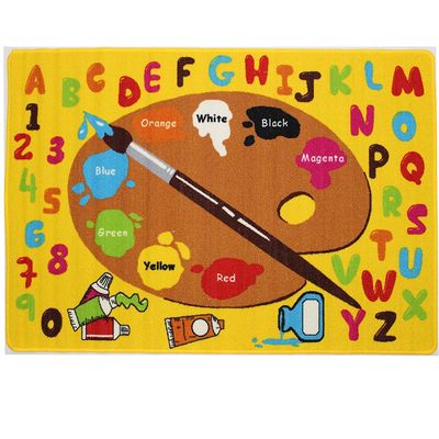 Mybecca Kids Rug Kids ABC Little Artist Area Rug Educational Alphabet Letter & Numbers (3 x 5)