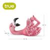 True Flirty Flamingo Polyresin Wine Bottle Holder, Perfect for Kitchen Decor, Wine Accessories, Wine Bar Decor, Holds 1 Standard Wine Bottle, Set of 1 view 3