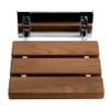 ALFI brand ABS14-PC Shower Seat, 13.6"L x 13"W x 4.25"H, Natural Wood view 2
